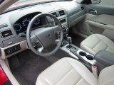 2011 Ford Fusion SEL V6 AWD Medium Light Stone Interior