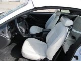 2002 Ford Mustang V6 Convertible Oxford White Interior
