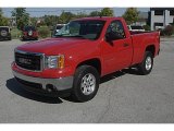 2007 Fire Red GMC Sierra 1500 SLE Regular Cab 4x4 #54913329