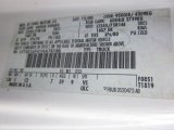 2001 E Series Van Color Code for Oxford White - Color Code: YZ