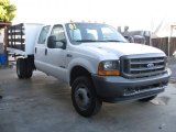 2001 Ford F450 Super Duty XL Crew Cab Stake Truck Front 3/4 View