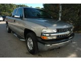 2002 Light Pewter Metallic Chevrolet Silverado 1500 LS Extended Cab 4x4 #54964155