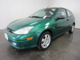 2002 Grabber Green Metallic Ford Focus ZX3 Coupe #54963872