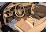 2007 Porsche 911 Carrera 4 Cabriolet Natural Leather Brown Interior