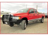 Flame Red Dodge Ram 2500 in 2005