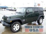 2010 Natural Green Pearl Jeep Wrangler Unlimited Sport 4x4 #54964021
