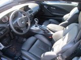 2007 BMW M6 Convertible Black Interior