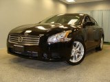 2009 Super Black Nissan Maxima 3.5 S #55019425