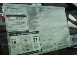 2012 Toyota Tacoma Access Cab 4x4 Window Sticker