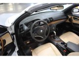 2009 BMW 1 Series 128i Convertible Savanna Beige/Black Boston Leather Interior