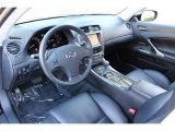 2010 Lexus IS 350C Convertible Black Interior