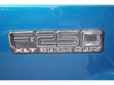 2002 Ford F250 Super Duty XLT Crew Cab Marks and Logos