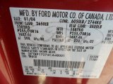 2004 F150 Color Code for Toreador Red Metallic - Color Code: FL