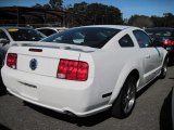 Performance White Ford Mustang in 2006