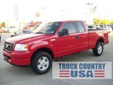 2005 Bright Red Ford F150 STX SuperCab 4x4 #55101577