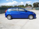 Marathon Blue Hyundai Accent in 2012