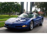 2002 Electron Blue Metallic Chevrolet Corvette Coupe #55101423