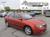 2008 Electric Orange Kia Spectra SX Sedan #55101507