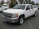 2012 Summit White Chevrolet Silverado 1500 LT Crew Cab 4x4 #55101675