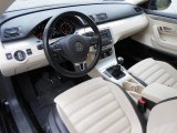 2009 Volkswagen CC Sport Cornsilk Beige Two-Tone Interior