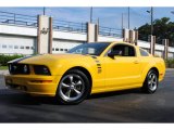 Screaming Yellow Ford Mustang in 2005