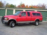2002 Bright Red Ford F150 XLT SuperCab 4x4 #55138070