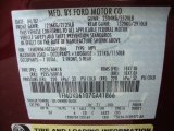 2007 Freestyle Color Code for Red Fire Metallic - Color Code: FX