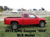 2012 Fire Red GMC Canyon SLE Extended Cab 4x4 #55189268