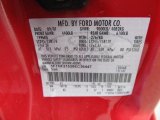 2008 F250 Super Duty Color Code for Red - Color Code: F1