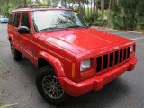 1998 Bright Red Jeep Cherokee Limited #55188657