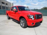 Race Red Ford F150 in 2011