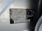 2012 Elantra Color Code for Titanium Gray Metallic - Color Code: N5S