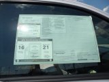 2012 Toyota Tacoma V6 SR5 Double Cab 4x4 Window Sticker
