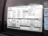 2012 GMC Yukon XL SLE Window Sticker