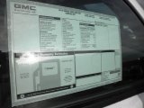 2012 GMC Sierra 3500HD Regular Cab Chassis Window Sticker