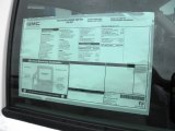 2012 GMC Sierra 2500HD Regular Cab Chassis Window Sticker