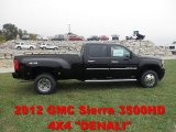 2012 Onyx Black GMC Sierra 3500HD Denali Crew Cab 4x4 Dually #55236288