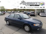 Indigo Ink Blue Pearl Toyota Corolla in 2001