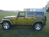2008 Rescue Green Metallic Jeep Wrangler Unlimited Sahara 4x4 #55283351