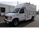 2007 Oxford White Ford E Series Cutaway E350 Commercial Utility Truck #55283801