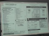2010 Dodge Challenger R/T Classic Window Sticker