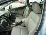 2012 Honda Civic Hybrid Sedan Gray Interior