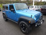 2010 Surf Blue Pearl Jeep Wrangler Unlimited Sport 4x4 #55332697