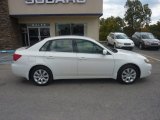 Satin White Pearl Subaru Impreza in 2010