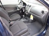 2012 Nissan Versa 1.6 SL Sedan Charcoal Interior