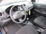 2012 Nissan Versa 1.6 SL Sedan Charcoal Interior