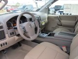 2012 Nissan Titan SV King Cab 4x4 Almond Interior