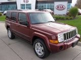2008 Red Rock Crystal Pearl Jeep Commander Sport 4x4 #55332653