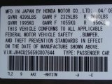 2009 TSX Color Code for Polished Metal Metallic - Color Code: NH737M