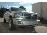 2008 Bright Silver Metallic Dodge Dakota Laramie Crew Cab 4x4 #55365471